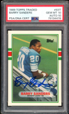 1989 Topps Traded #83T Barry Sanders RC Lions On Card PSA 10/10 Auto GEM MINT