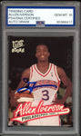 1996 Fleer Ultra #82 Allen Iverson RC Rookie On Card PSA/DNA Auto GEM MINT 10