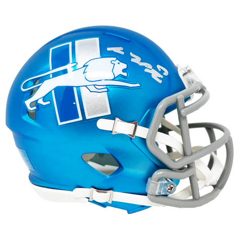 Sam LaPorta Detroit Lions Signed 2023 Alternate Speed Mini Helmet BAS