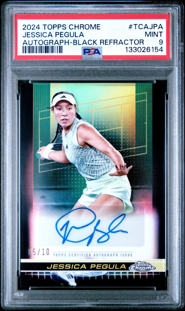 2024 Topps Chrome Tennis Black Refractor /10 Jessica Pegula RC