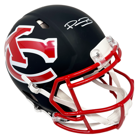 authentic football helmets for sale Patrick Mahomes Chiefs Signed AMP Alternate Revolution Authentic Helme – Diamond Legends Online