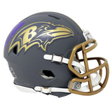 Derrick Henry Baltimore Ravens Signed Riddell Slate Mini Helmet BAS Beckett