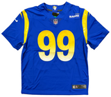Aaron Donald Los Angeles Rams Signed Blue Nike Limited Jersey BAS Beckett