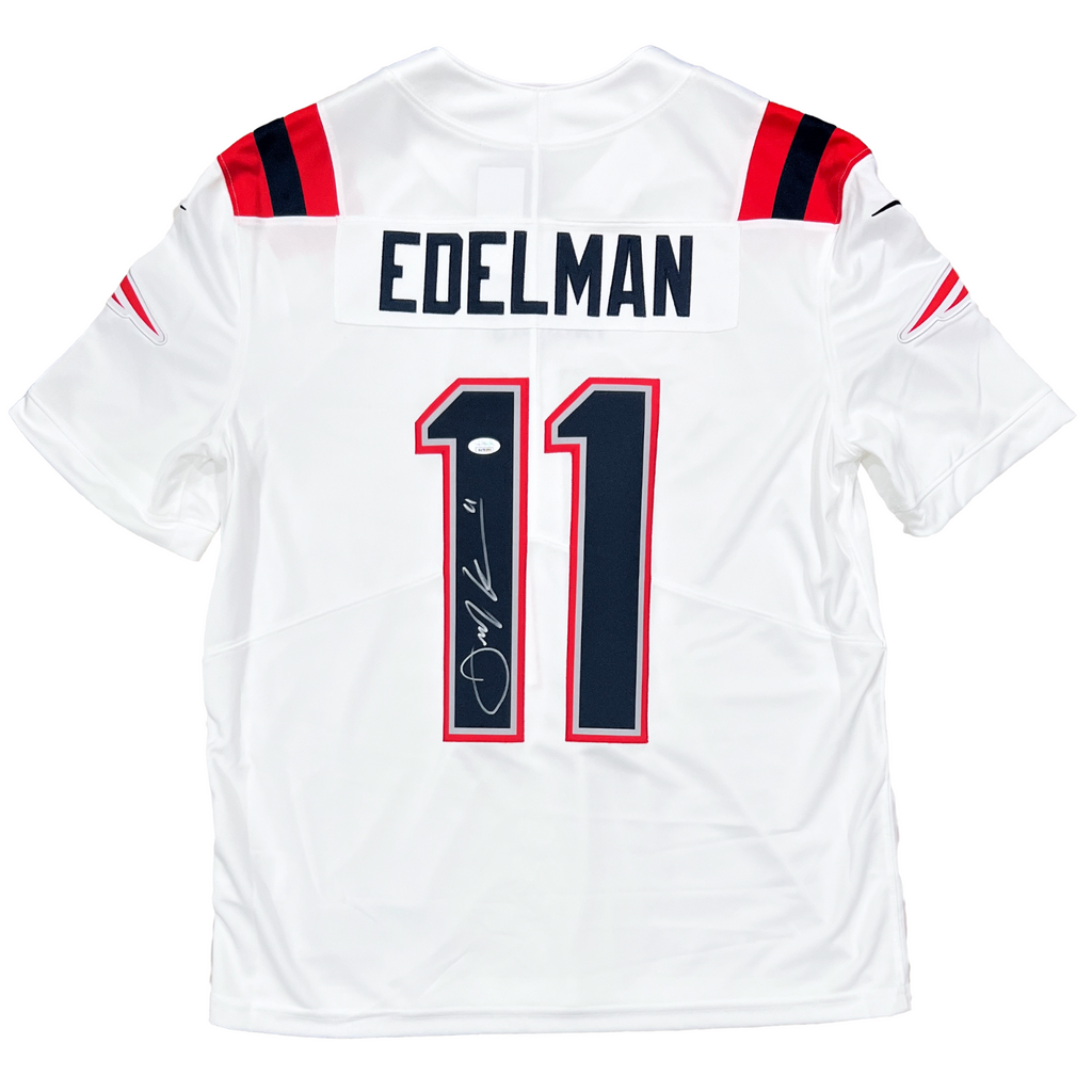 Julian Edelman New England Patriots Signed White Nike Limited