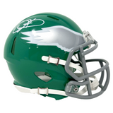 Jalen Hurts Philadelphia Eagles Signed Kelly Green Alternate Mini Helmet BAS
