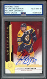 2016-17 UD Artifacts Gold Spectrum /25 Patrice Bergeron PSA/DNA Auto GEM MINT 10