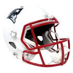 Rob Gronkowski New England Patriots Signed Riddell Flat White Replica Helmet JSA
