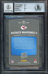 2017 Panini Donruss Rated Rookie Patrick Mahomes RC Blue Ink BGS 9/10 Auto MINT