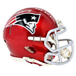 Christian Gonzalez Patriots Signed 2023 #17 Pick Riddell Flash Mini Helmet JSA