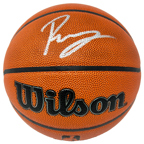 Kristaps Porzingis Boston Celtics Signed Wilson NBA Authentic Basketball BAS