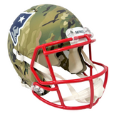 Randy Moss New England Patriots Signed Riddell Camo Speed Authentic Helmet BAS