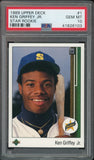 1989 Upper Deck #1 Ken Griffey Jr. Star Rookie PSA 10 GEM MINT0