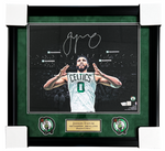 Jayson Tatum Celtics Signed Celebration 16x20 Matted & Framed Photo Fanatics