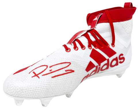 Patrick Mahomes Chiefs Signed White Adidas Game Model Team Issued Cleat BAS L