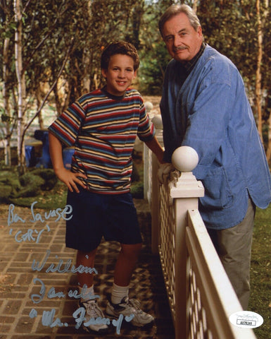 Ben Savage & William Daniels Dual Signed Cory/Mr. Feeny Boy Meets World 8x10 JSA