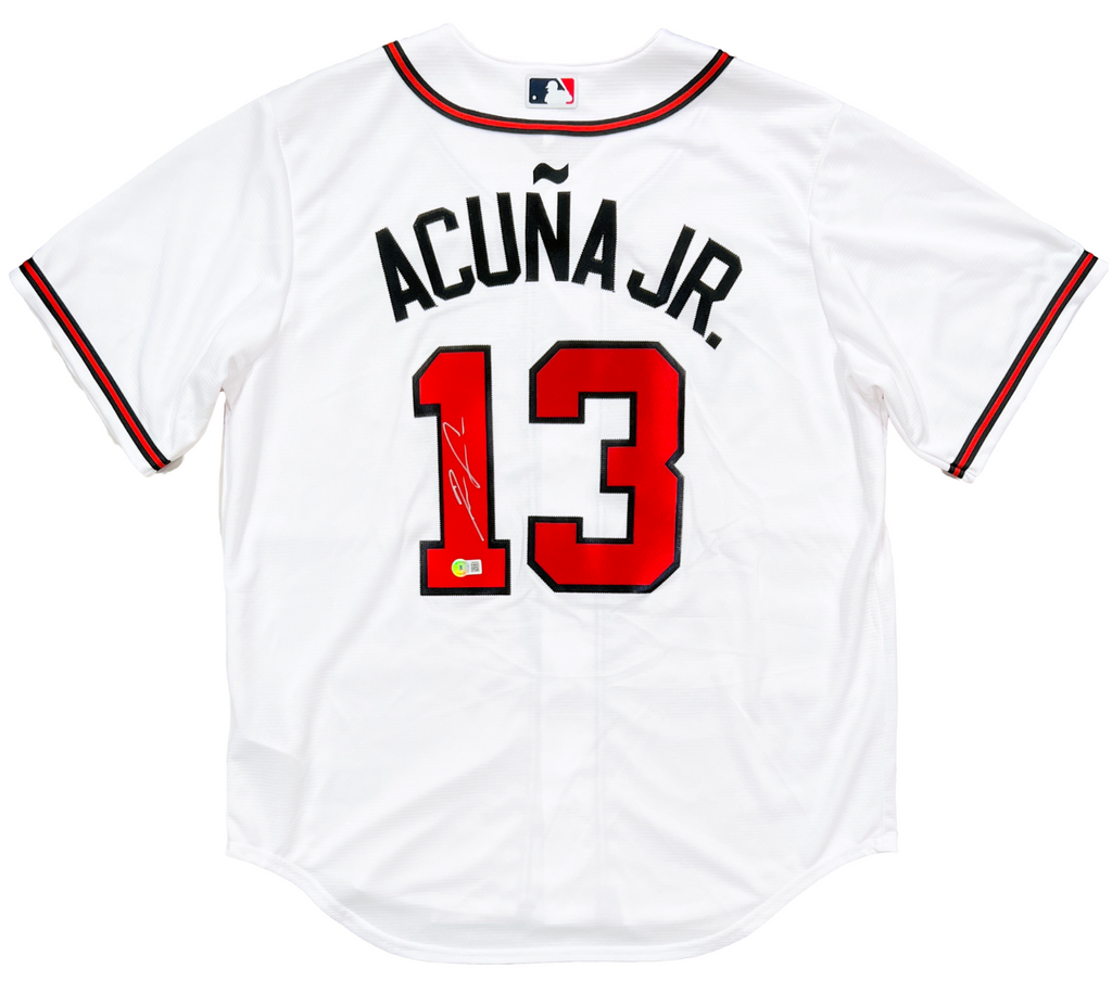 Ronald Acuna Jr. Atlanta Braves Signed Authentic White Nike Jersey