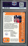 1996 Upper Deck Rookie Exclusives #R1 Allen Iverson On Card PSA 9/10 Auto MINT