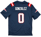 Christian Gonzalez New England Patriots Signed Authentic Nike Game Jersey BAS