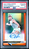 2024 Topps Chrome Tennis Orange /25 Jessica Pegula RC Auto PSA 10 GEM Pop 40