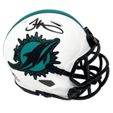 Tyreek Hill Miami Dolphins Signed Riddell Lunar Mini Helmet BAS Beckett