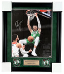 Kristaps Porzingis Celtics Signed Spotlight 16x20 Matted & Framed Photo BAS