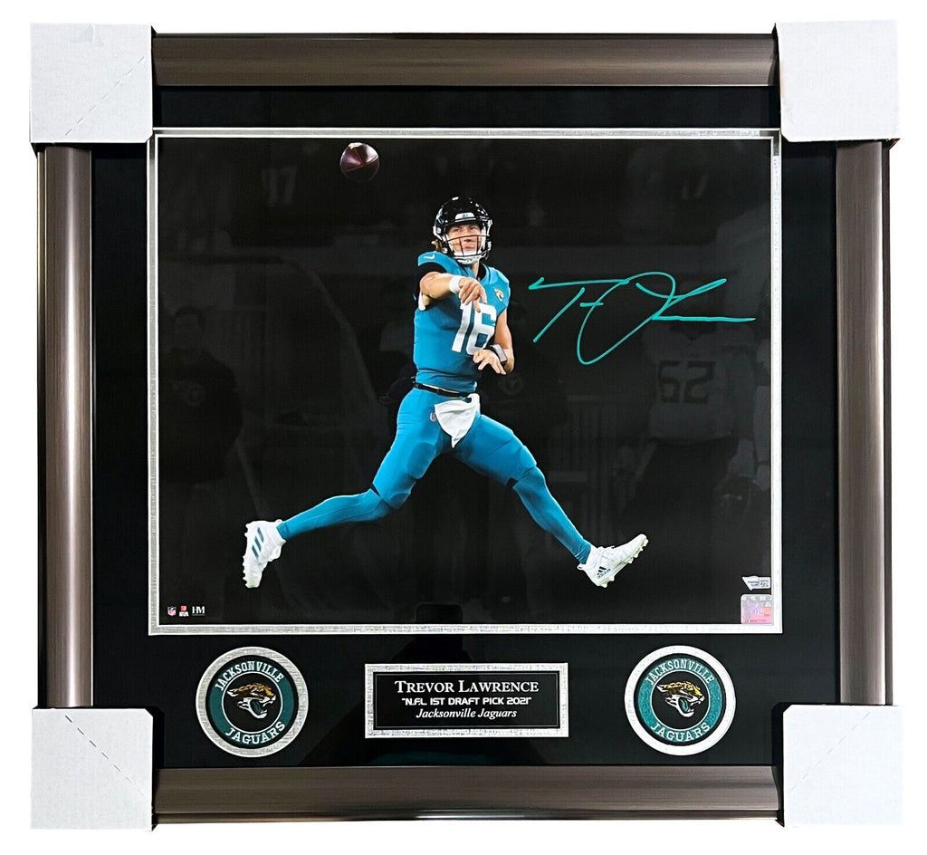 Trevor Lawrence Jacksonville Jaguars Fanatics Authentic Framed