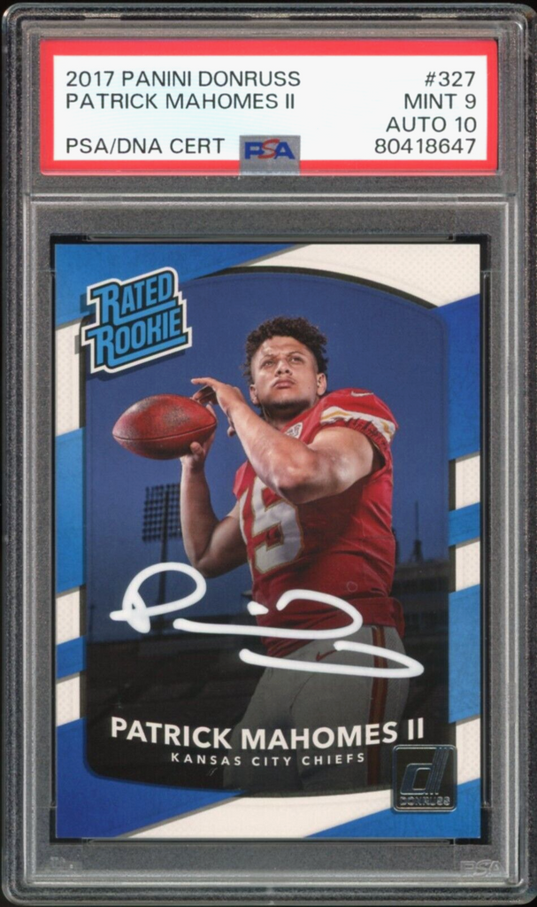 Kansas City Chiefs Quarterback Patrick Mahomes Rookie Card Sets a