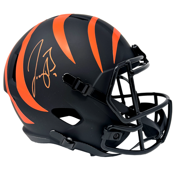 Joe Burrow Cincinnati Bengals Signed Riddell Eclipse Replica Helmet Fa –  Diamond Legends Online