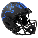 Detroit Lions Goff/St. Brown/Gibbs/Laporta/Hutchinson Signed Eclipse Helmet BAS