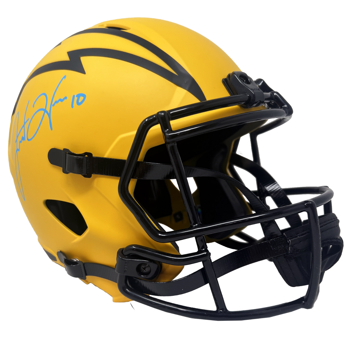 Justin Herbert Los Angeles Chargers Signed Riddell Rave Replica Helmet ...