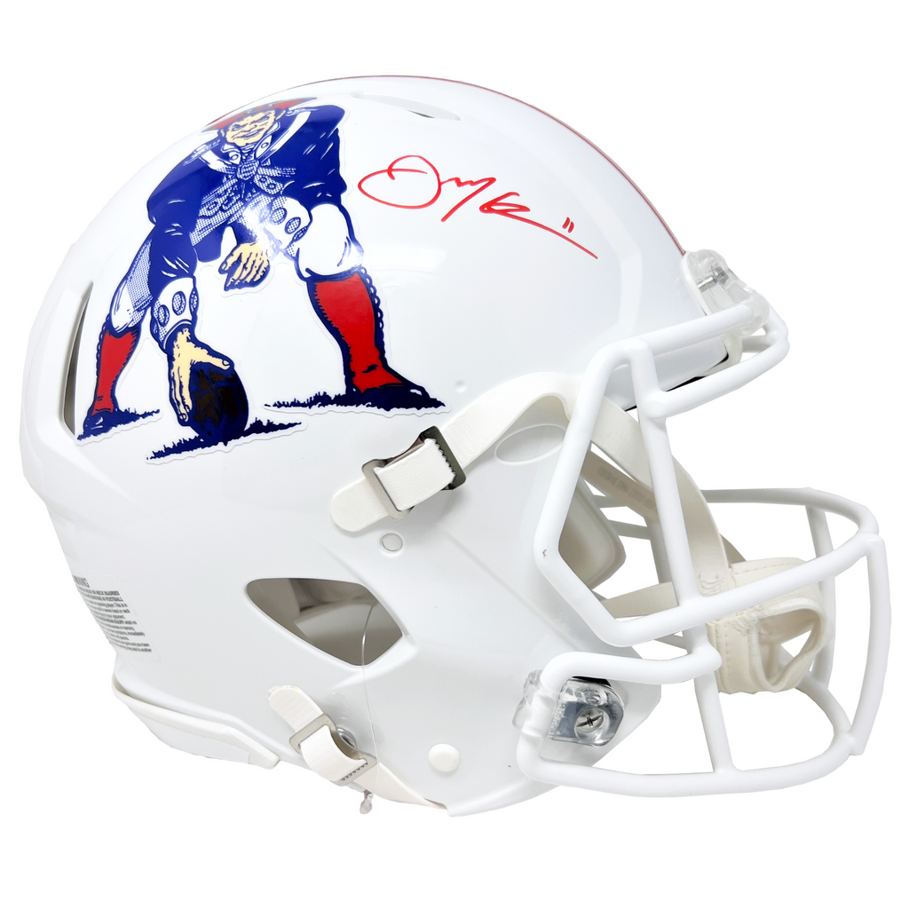 Julian Edelman Patriots Signed Riddell Throwback Authentic Helmet JSA –  Diamond Legends Online