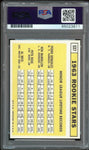 1963 Topps Reprint #537 Pete Rose Reds 63 ROY On Card PSA/DNA Auto GEM MINT 10