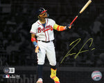 Ronald Acuna Jr. Atlanta Braves Signed 40/70 Club Record Spotlight 16x20 BAS