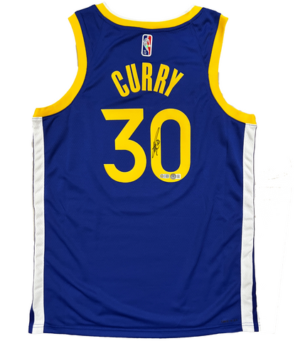 Stephen Curry Golden State Warriors Signed Authentic Icon Nike Jersey BAS