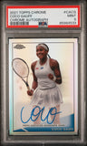2021 Topps Chrome Tennis Autographs /50 #CACG Coco Gauff RC Auto PSA 9 MINT0