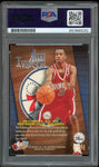 1996 Skybox Z Force #151 Allen Iverson RC On Card PSA/DNA Auto GEM MINT 10