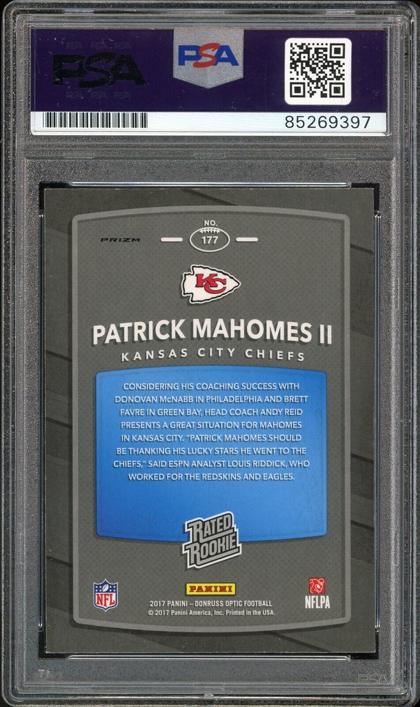 2017 Donruss Optic Rated Rookie Holo Patrick Mahomes RC PSA/DNA Auto G Diamond Legends Online 2017 Donruss Optic Rated Rookie Holo Patrick Mahomes RC PSA/DNA Auto G Diamond Legends Online