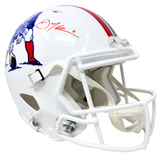 Julian Edelman Patriots Signed Riddell Throwback Authentic Helmet JSA