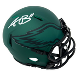 A. J. Brown Philadelphia Eagles Signed Riddell Rave Mini Helmet BAS Beckett0