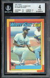 1990 Topps #414 ERROR NO NAME ON FRONT Frank Thomas RC Rookie BGS 4 VG-EX0