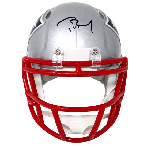 Tom Brady New England Patriots Signed Riddell Speed Mini Helmet JSA LOA