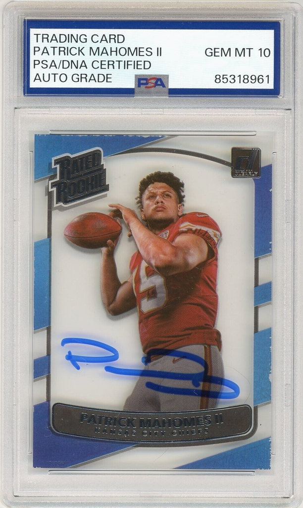 Patrick buying Mahomes rookie graded