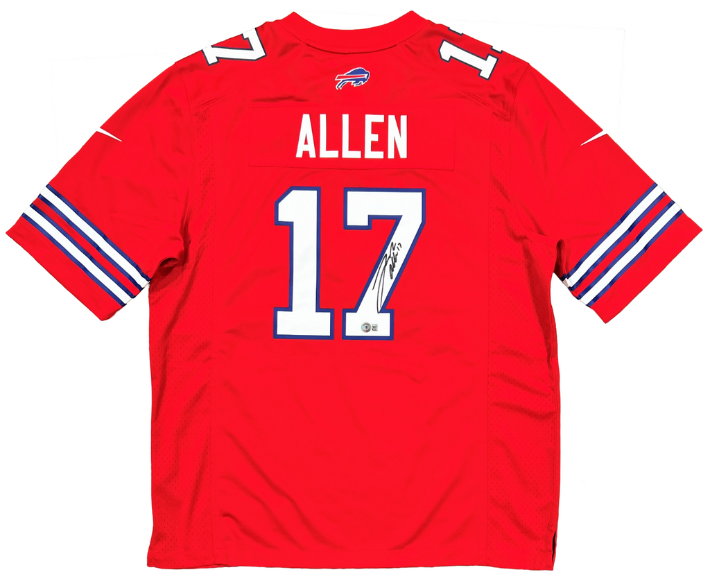 Josh Allen Buffalo Bills Signed Red Nike Alternate Game Jersey