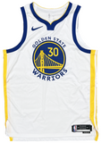 Stephen Curry GS Warriors Signed Nike Icon Edition Authentic White Jersey JSA