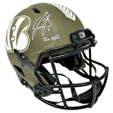 Joe Burrow Bengals Signed Joe Cool Salute to Service Authentic Helmet Fanatics