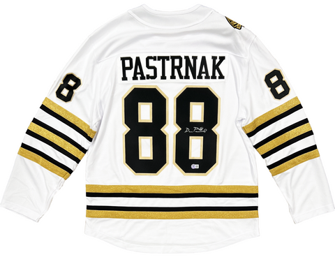 David Pastrnak Bruins Signed Fanatics Centennial Breakaway Away Jersey BAS