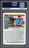 2000 Topps Traded T40 Miguel Cabrera RC Marlins On Card PSA/DNA 9/10 Auto MINT