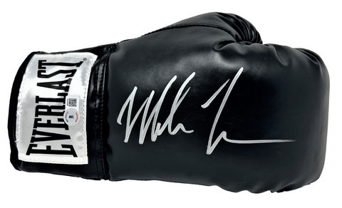 Mike Tyson Signed Black Everlast Boxing Glove AUTHENTIC BAS Beckett