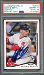 2014 Topps Update #US26 Mookie Betts RC Rookie On Card PSA 10/10 Auto GEM MINT
