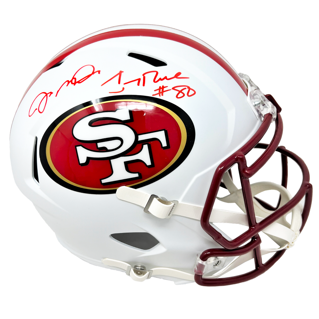 Joe Montana Jerry Rice 49ers Dual Signed Riddell Lunar Replica Helmet – Diamond Legends Online Joe Montana Jerry Rice 49ers Dual Signed Riddell Lunar Replica Helmet – Diamond Legends Online